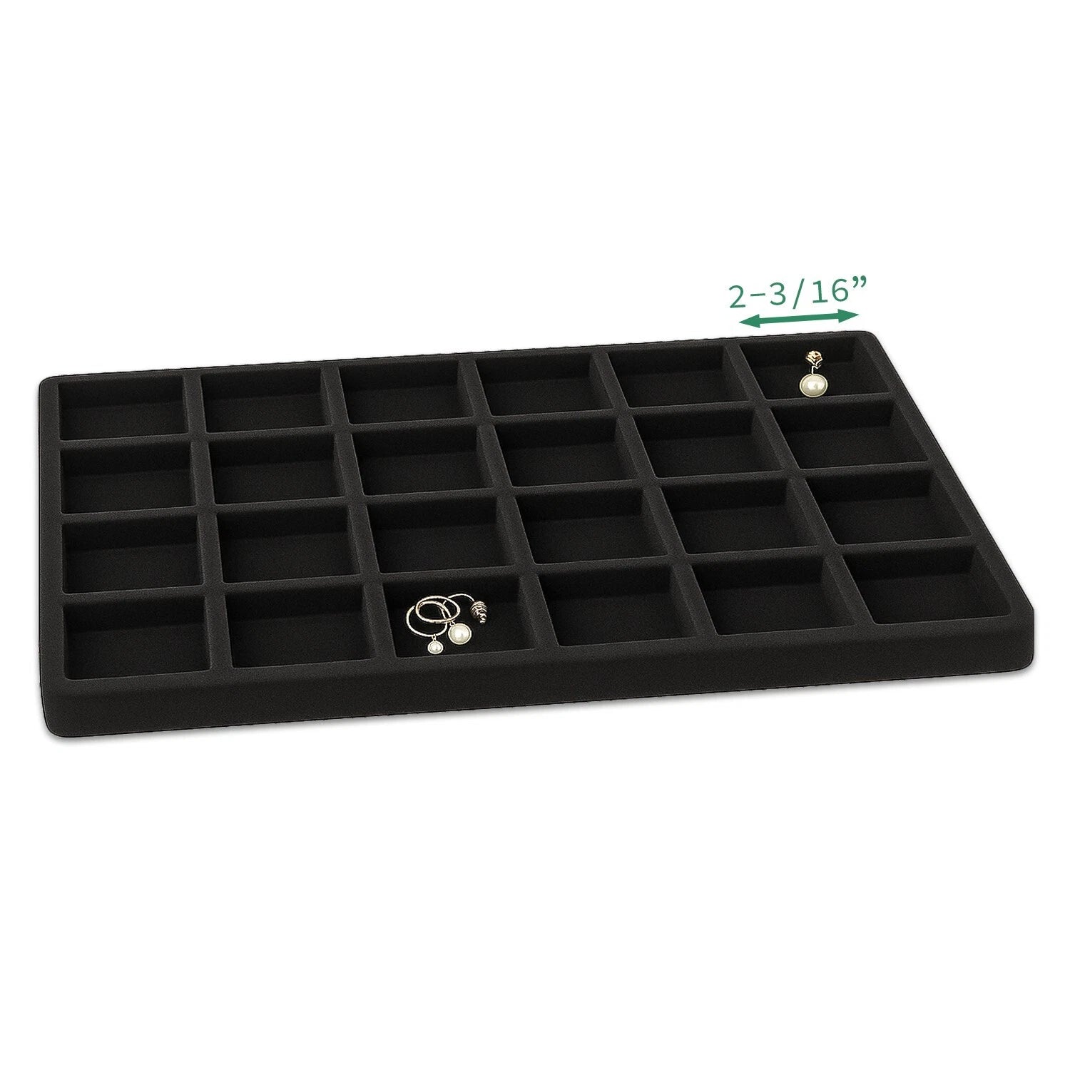 Wooden Jewelry Display Case Organizer Glass Lid Pad/Divider Insert Black/Burlap | eBay