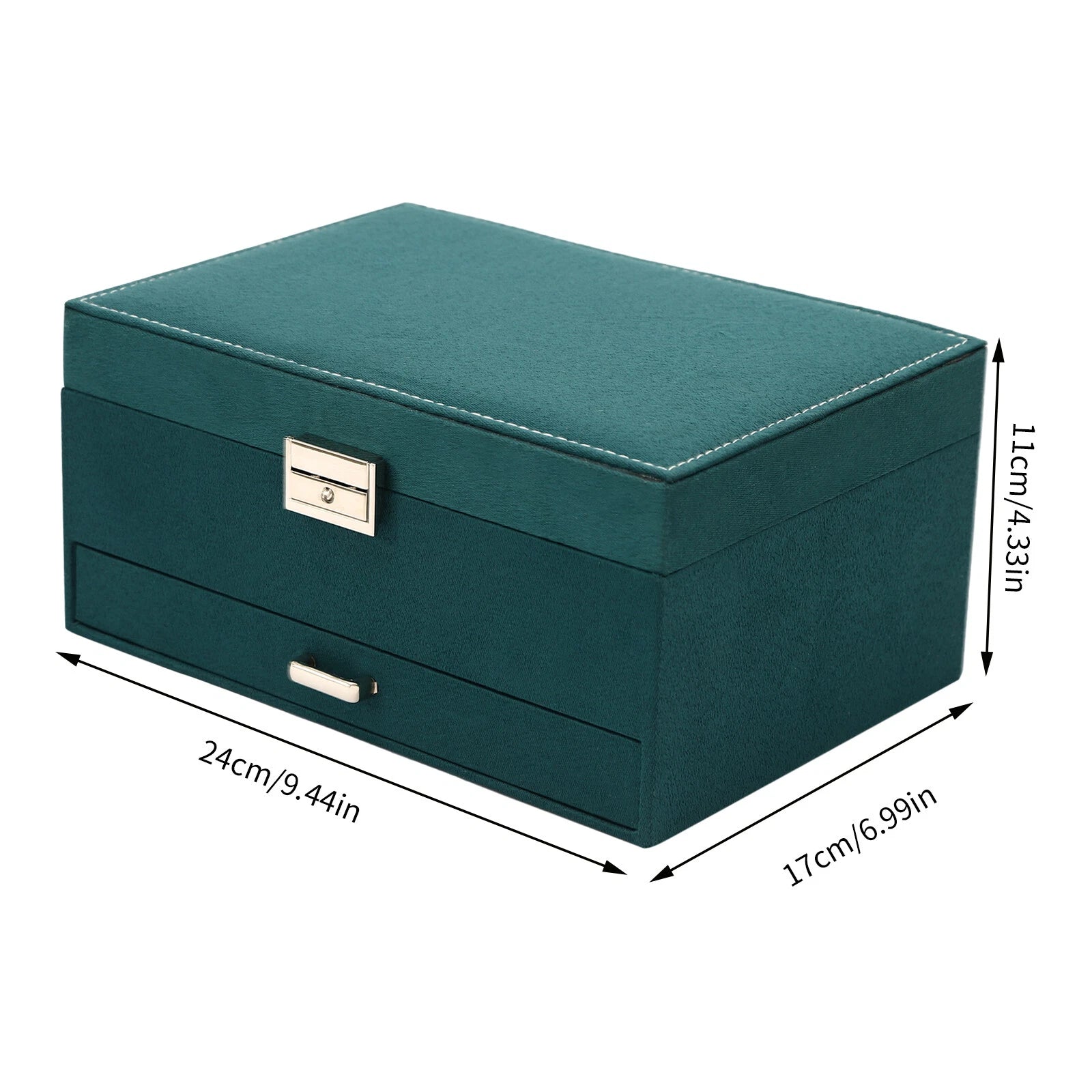 3 Layers Jewelry Box Organizer Large Capacity Ring Earring Necklace Storage Gift | eBay