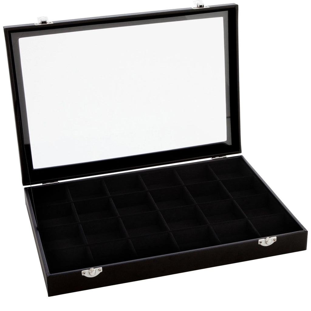 Black Jewelry Display Tray with Velvet Lining for Rings, Stones, 14 x 9.5 x 2 In 713057113202| eBay
