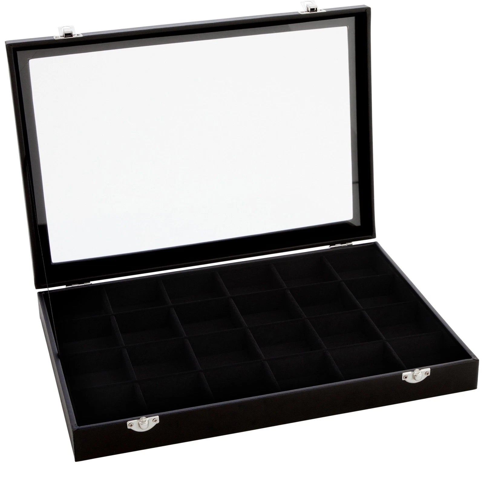 Black Jewelry Display Tray with Velvet Lining for Rings, Stones, 14 x 9.5 x 2 In 713057113202| eBay