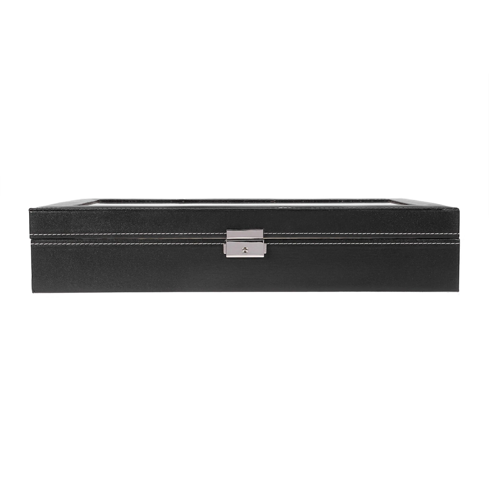 Watch Box Case Organizer Watches Holder Jewelry Storage Top Glass Display Gift | eBay