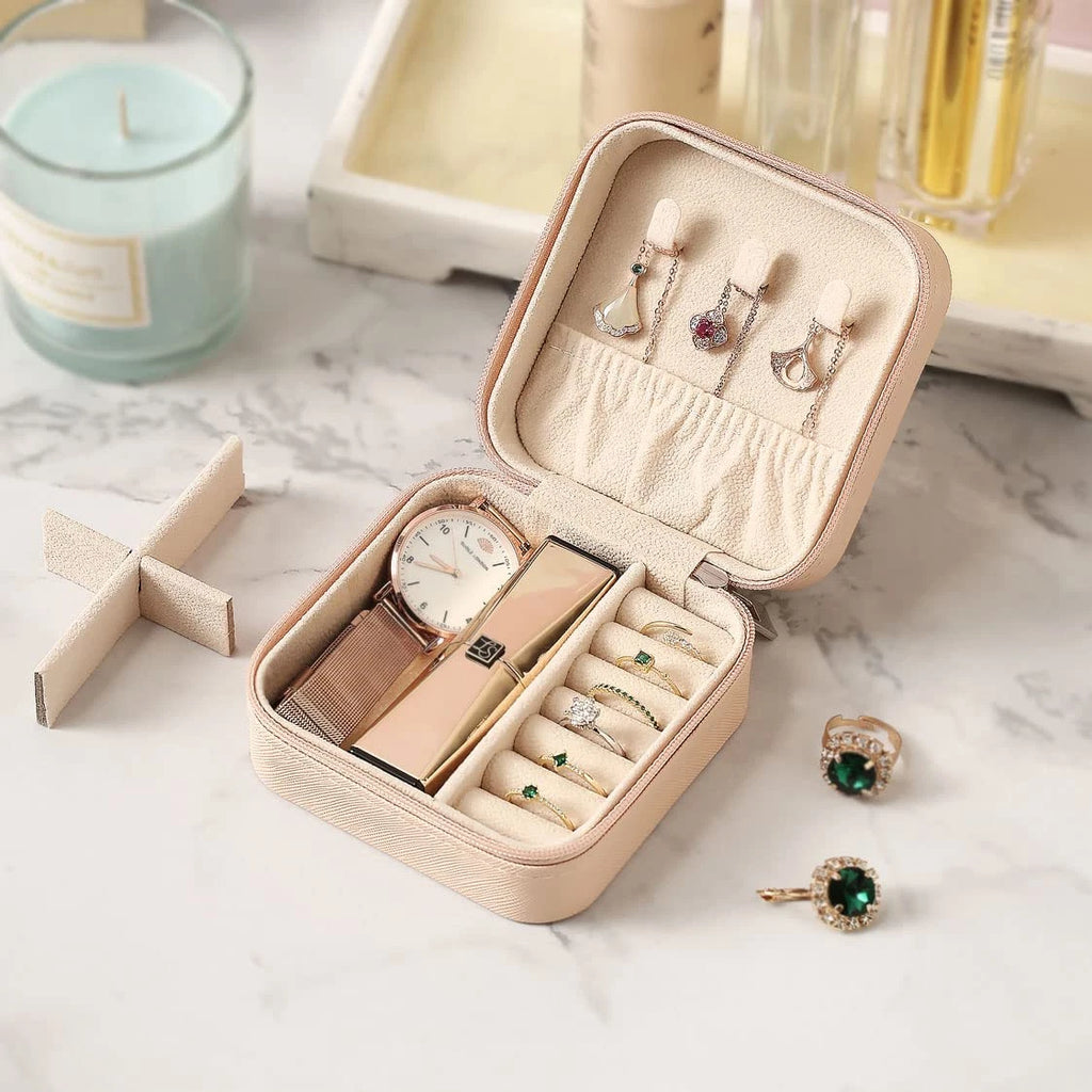Travel Jewelry Case, Mini Portable Jewelry Travel Boxes, Small Jewelry Organizer | eBay
