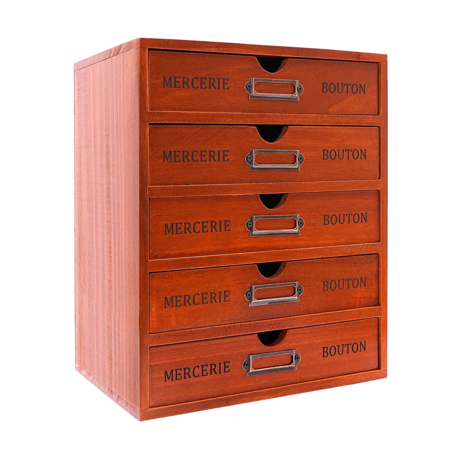 Vintage 5 Layers Large Jewelry Organizer Wooden Storage Box Case With 5 Drawers | eBay