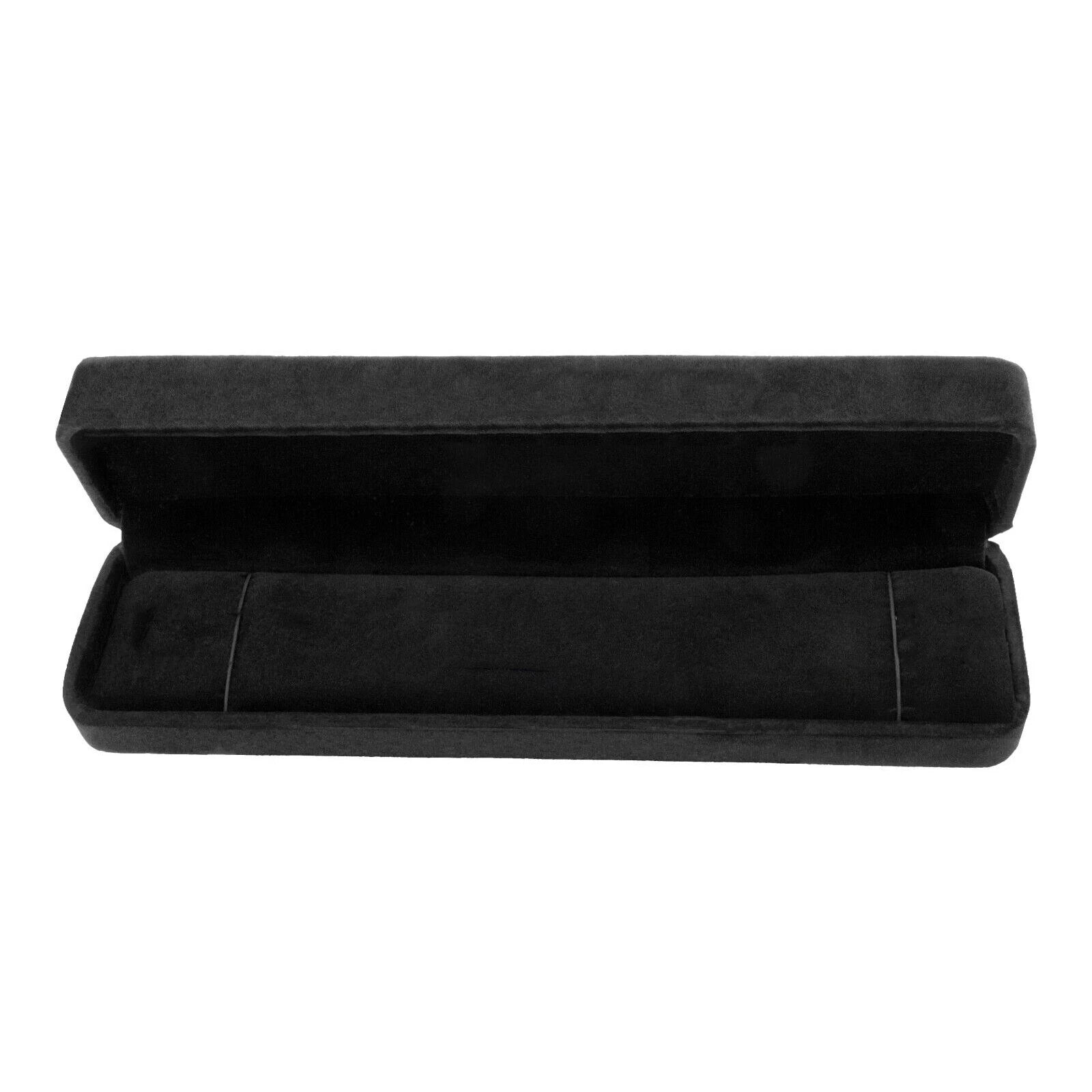 Black Velvet Bracelet Chain Necklace Gift Box Case Jewelry Display for Weddings | eBay