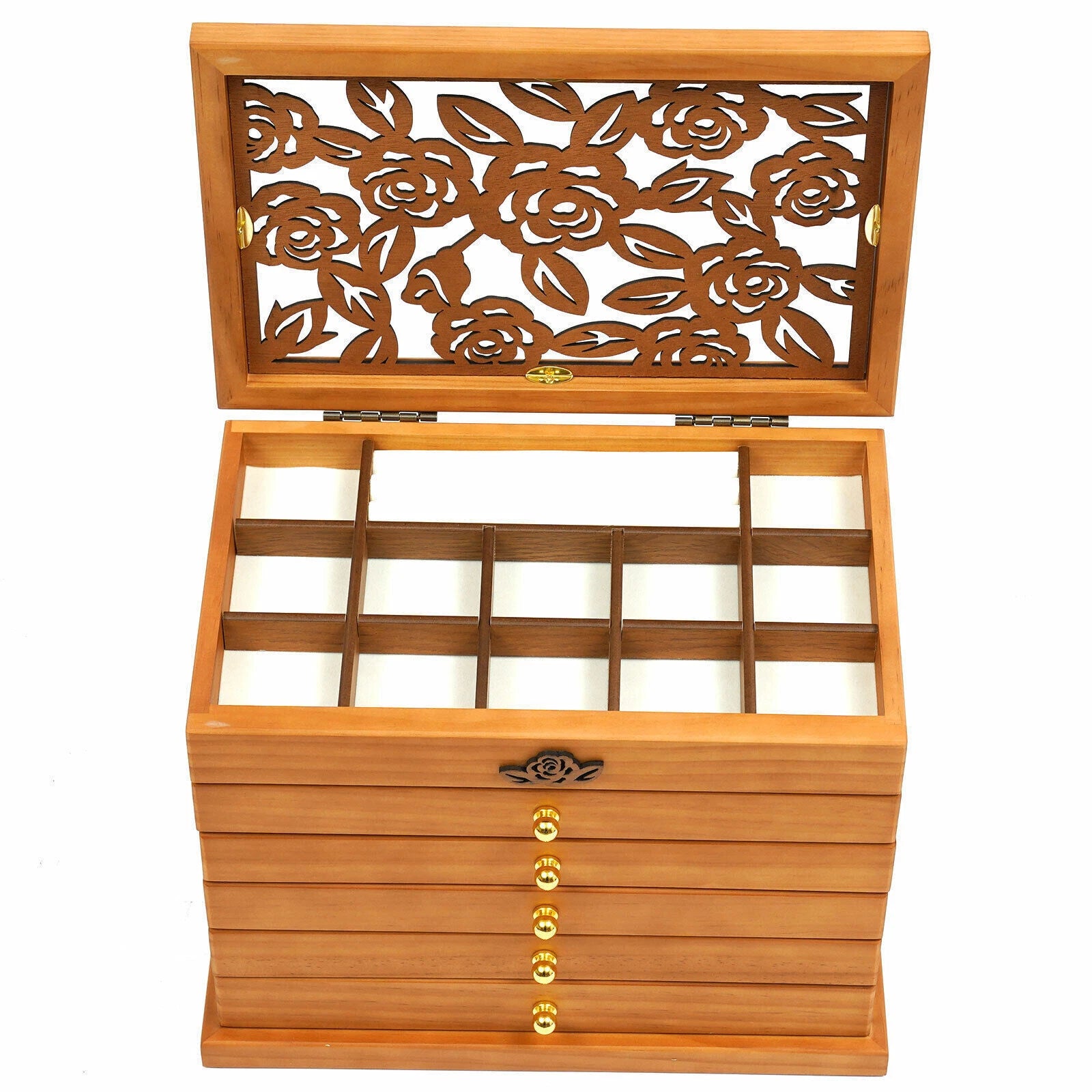 Jewelry Box Organizer for Women Girls Large Jewelry Storage Case with Drawers🔥 | eBay