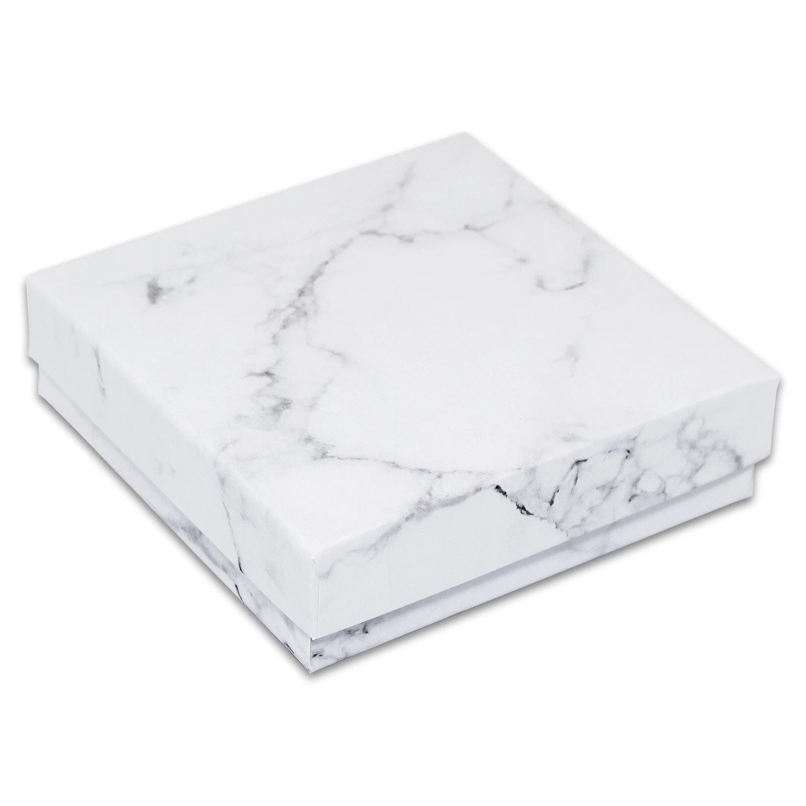 BULK 3.5x3.5x1 Cardboard #33 JEWELRY GIFT BOXES Cotton Fill Kraft Paper Shipping | eBay