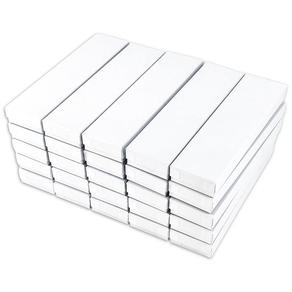 BULK 8x2x1 Cardboard #82 JEWELRY GIFT BOXES Cotton Fill Kraft Necklace Shipping | eBay
